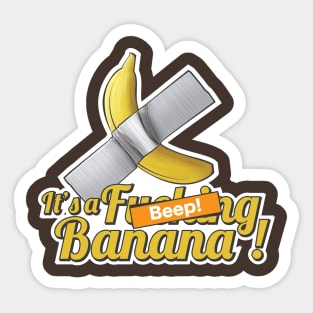 Banana with tape not art 02 Sticker